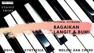 Tutorial Keyboard BAGAIKAN LANGIT DAN BUMI  VIA VALLEN Melodi dan Akor DoC [upl. by Tuttle]