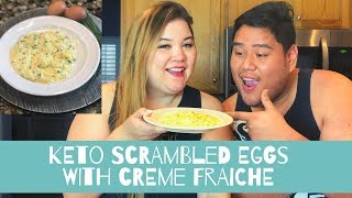 Keto Scrambled Eggs with Creme Fraiche [upl. by Cristionna873]