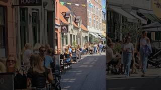 Daily Life in Denmark  walking Tour in the Downtown in Aarhus City shortsvideo denmark tiktok [upl. by Crandell]