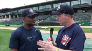 Batter up Kirbyson tries out for the Goldeyes [upl. by Gabbi]