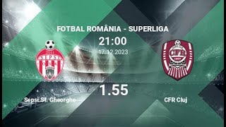 FC Sepsi OSK vs FC CFR Cluj  Superliga  17122023  COMENTARIU LIVE [upl. by Lassiter492]