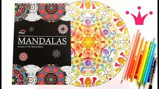 🌸 Colorya Mandala malen🏵 Colorieren in Regenbogenfarben ☀️ Malbuch für Erwachsene [upl. by Elladine107]