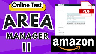 Amazon Area Manager 2 Interview Questions And Answers  Area Manager 2 Online Test 2024 [upl. by Akcirred]