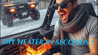 DIY FREE Heater for your RZR Pro and all new RZR pro heater kit “HeatSwarmcom” [upl. by Uolyram]