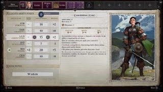 Pathfinder Wrath Of The Righteous Lets play character creation part 1 [upl. by Notniv]