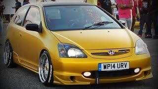 STUNNING HONDA CIVIC EP3 TypeR ROLLS INTO HONDA DAY HD [upl. by Aiduan443]