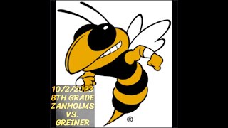 🏈 8th GRADE ZANHOLMS VS WE GREINER [upl. by Ylelhsa]