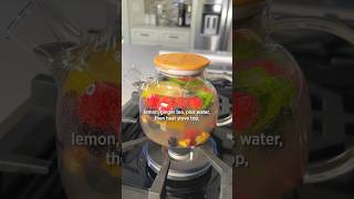 Debloat Antiinflammatory Ginger Tea healthyeating guthealth healthyrecipes healthyrecipe tea [upl. by Dazraf269]