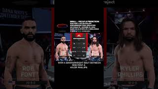 UFC Fight Night 245 Rob Font vs Kyler Phillips BW Fight Simulation Prediction amp Recap 🇺🇸🇺🇸👊🎮 shorts [upl. by Sesmar710]