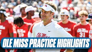 Ole Miss football practice highlights August 5 2024 [upl. by Aurelie]