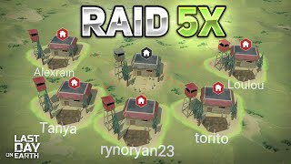 I RAIDED 5 BASES AT THE SAME TIME  Last Day on Earth Survival [upl. by Lerim256]