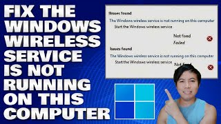 How To Fix The Windows Wireless Service wlansvc Is Not Running On This Computer [upl. by Yerhpmuh52]