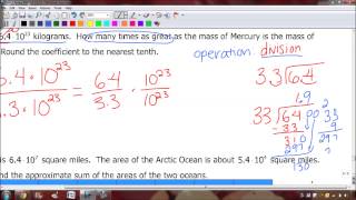 Video 25  Word Problems with Scientific Notation [upl. by Nessi377]