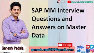 SAP MM Interview Discussion on Master Data SAP MM Top Videos  SAP MM Self Learning Videos for Free [upl. by Allekram]