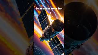 Solar winds Interaction with Earth atmosphere solarsystem sunsolarwindsplanets space spacefac [upl. by Carrew]