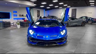 NUEVA LLEGADA Lamborghini Aventador LP7704 SVJ 65 V12 770CV  BLU NETHUNS SPEC [upl. by Beutler]