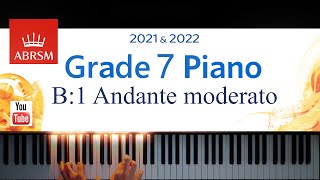 ABRSM 20212022 Grade 7 B1 Andante moderato  G Fauré Piano exam piece [upl. by Eilrebma793]