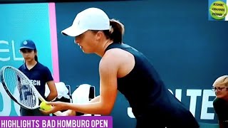 IGA SWIATEKJIL TEICHMANNBEST SET POINTS HIGHLIGHTSHOMBURG OPEN [upl. by Tamis352]