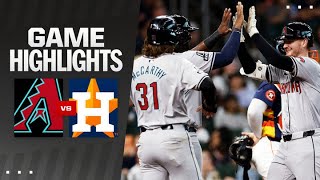 Dbacks vs Astros Game Highlights 9824  MLB Highlights [upl. by Haram]