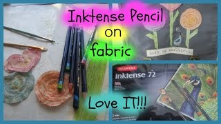 Inktense Pencils on FabricLOVE [upl. by Alberta549]