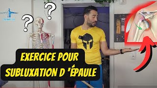 Traitement Kiné de la Subluxation de lÉpaule  Causes Rééducation et Exercices [upl. by Kentiga]