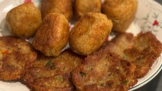 BoLLITOS DE PAPAS Y YUCA CON ATÚN frito bien fácil y pocos ingredientes y pocas sal delicioso [upl. by Filbert162]