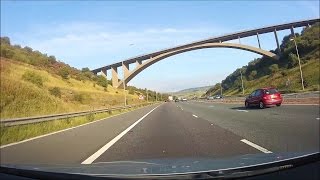 Driving in the UK  M62 amp M621  Manchester to Leeds [upl. by Abdella]