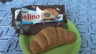 Elka Belino Croissant filled with Cocoa Cream 80 g Unboxing and Test [upl. by Hally126]