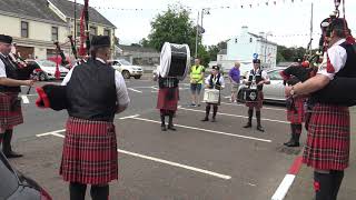 Grove Pipe Band Parading Garvagh 2021 7 [upl. by Terraj]