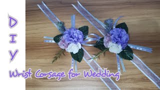 DIY Wrist Corsage for Wedding [upl. by Bergstein940]