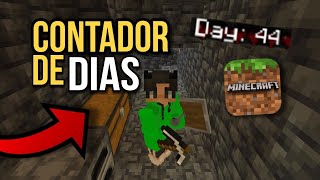 ✅ CONTADOR DE DIAS para MINECRAFT PE 120  Textura Útil Para Minecraft PE [upl. by Angus]