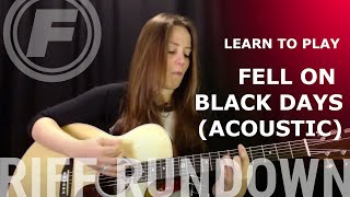 Learn to play quotFell on Black Daysquot Acoustic by Soundgarden [upl. by Cozza77]