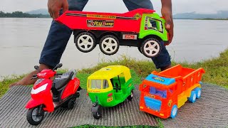 New Model Dumper Truck And Car Vehicle Unboxing  Cartoon Video  JCB Tractor Dumper video [upl. by Nnylyaj]