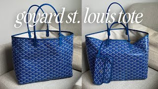 GOYARD ST LOUIS PM TOTE BAG  UNBOXING REVIEW FIRST IMPRESSIONS CURRENT PRICES [upl. by Esyned]