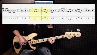 Blue Swede  Hooked On A Feeling bass cover with tabs in video [upl. by Aibar568]