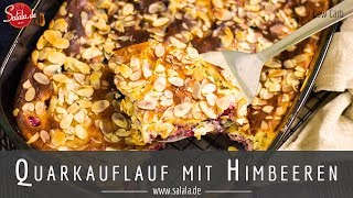 Quarkauflauf mit Himbeeren Rezept ohne Mehl und ohne Zucker [upl. by Irrehs66]