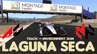 LAGUNA SECA INDYCAR 2024 TRACK AND ENVIRONMENT SKIN ASSETTO CORSA [upl. by Vastha]