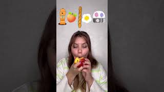 Big or Small challenge 😂 Giant gummy worm or small peaches cake 🧐 shorts Best video by Hmelkofm [upl. by Eahsel]