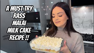 A MUST TRY RASS MALAI MILK CAKE RECIPE 😍 [upl. by Arahahs]