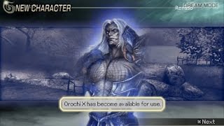 Warriors Orochi 2  Unlocking Orochi X Shin Orochi and stage 40 of Dream Mode [upl. by Ellerrehs181]