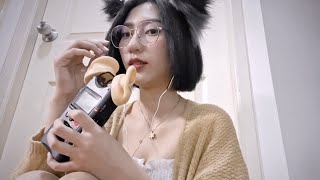 ASMR Ear Cleaning No Talking Tascam With Fake Ear 👂  RAINIE ASMR [upl. by Valera]