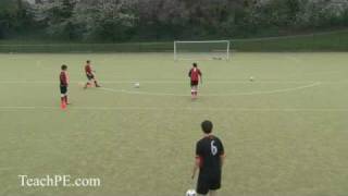 Soccer Drills  Shooting 8  Pass Pass and Shoot [upl. by Gniw]