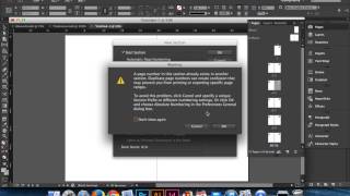 Renumbering Pages in InDesign [upl. by Aniahs492]