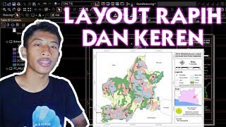 CARA LAYOUT PETA RAPIH DAN KEREN DENGAN ARCGIS [upl. by Yuht]