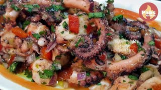 Delicious Portuguese Octopus Salad Recipe 🐙  Pabs Kitchen [upl. by Nolrac]