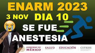 DÍA 10 AHORA ANESTESIA 3 DE NOVIEMBRE ENARM 2023 SELECCIÓN DE ESPECIALIDAD [upl. by Sandor]