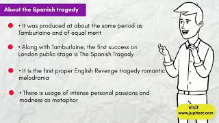 The Spanish Tragedy  Thomas Kyd  NTA NET English by JUPITEST  Joy of Preparation [upl. by Ahsitra320]