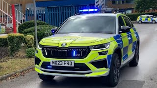 Marked Skoda Kodiaq VRS Tactical Dog Unit Responding Greater Manchester Police [upl. by Laraine]