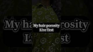 My hair porosity Live test youtubeshorts hair tamil janumasdiary [upl. by Jacobine]