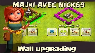 EXCLU AMELIORER SES REMPARTS AVEC DE LELIXIR  MISE A JOUR 1  AVEC NICK69   Clash of Clans [upl. by Ykvir368]